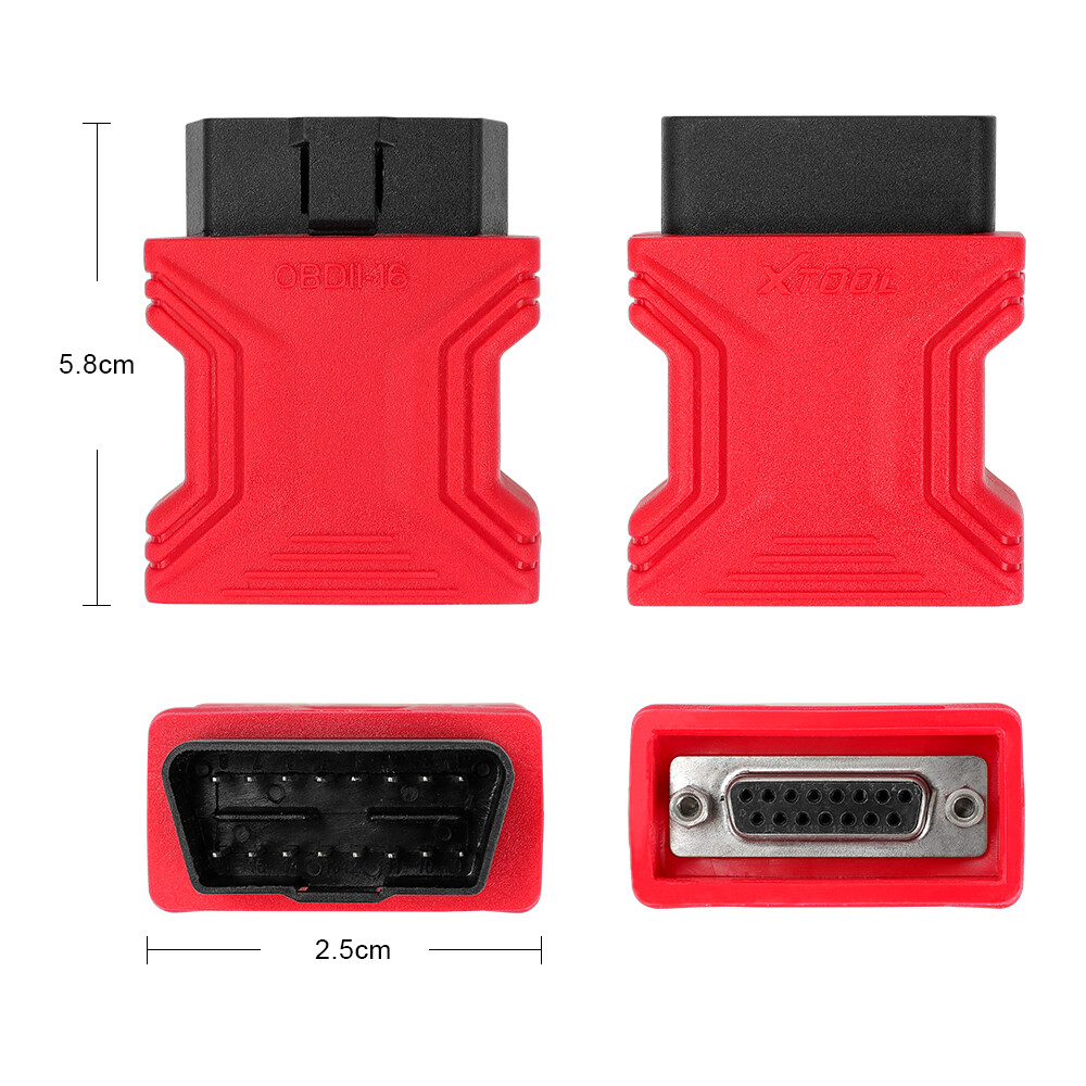 XTOOL Universal Main OBDII 16Pin Adapter Connector For X100 PRO2 PAD PS90 D7 D8