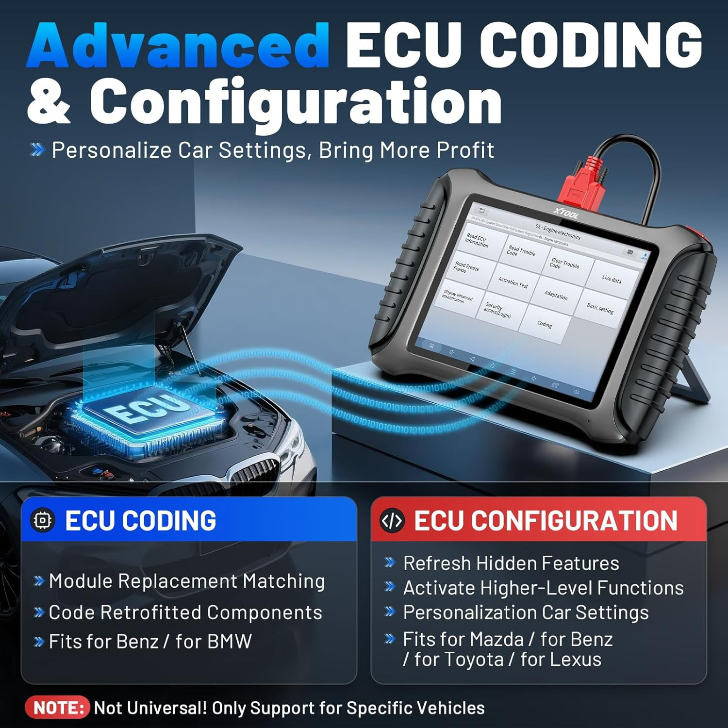 XTOOL X100 PAD3 Auto Key programming IMMO Coding Diagnostic Scanner 38+ Resets