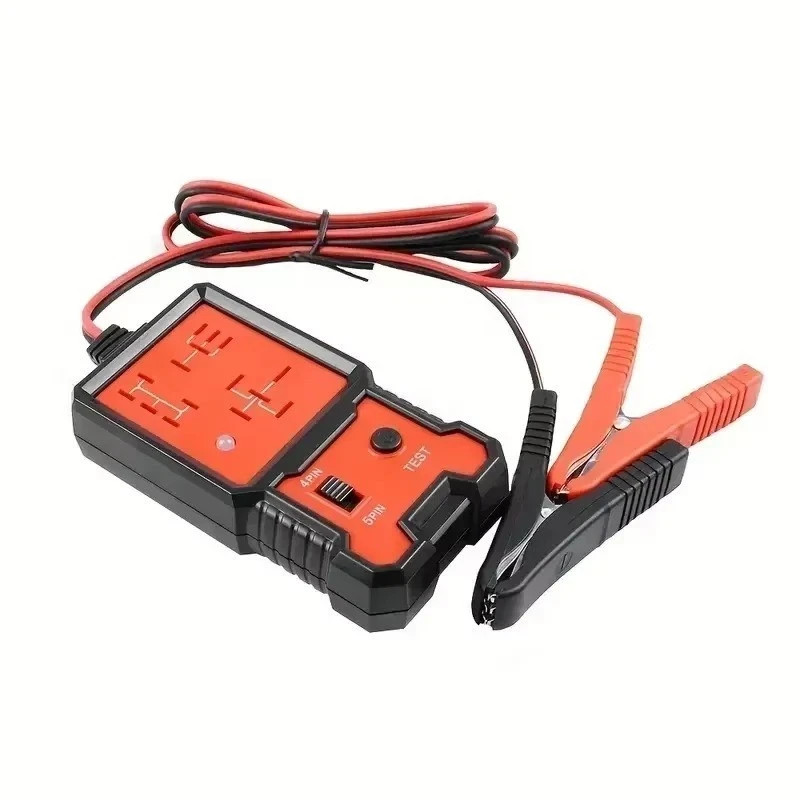 Auto Car Automotive Relay Tester for 12V 4pin And 5 Pin with Battery Clips