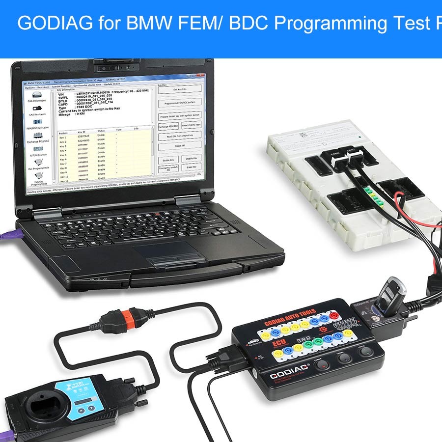 GODIAG Fit For BMW FEM BDC CAS4 CAS4+ Test Platform Work With VVDI2 CGDI IM608