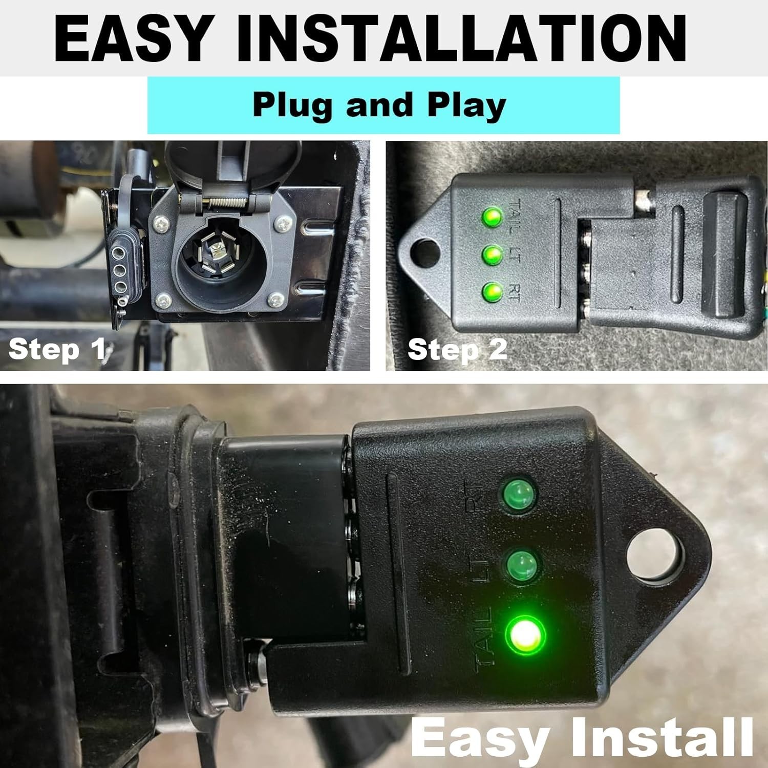 User-Friendly 4-Pin Trailer Tester with LED Functionality for Vehicle Owners