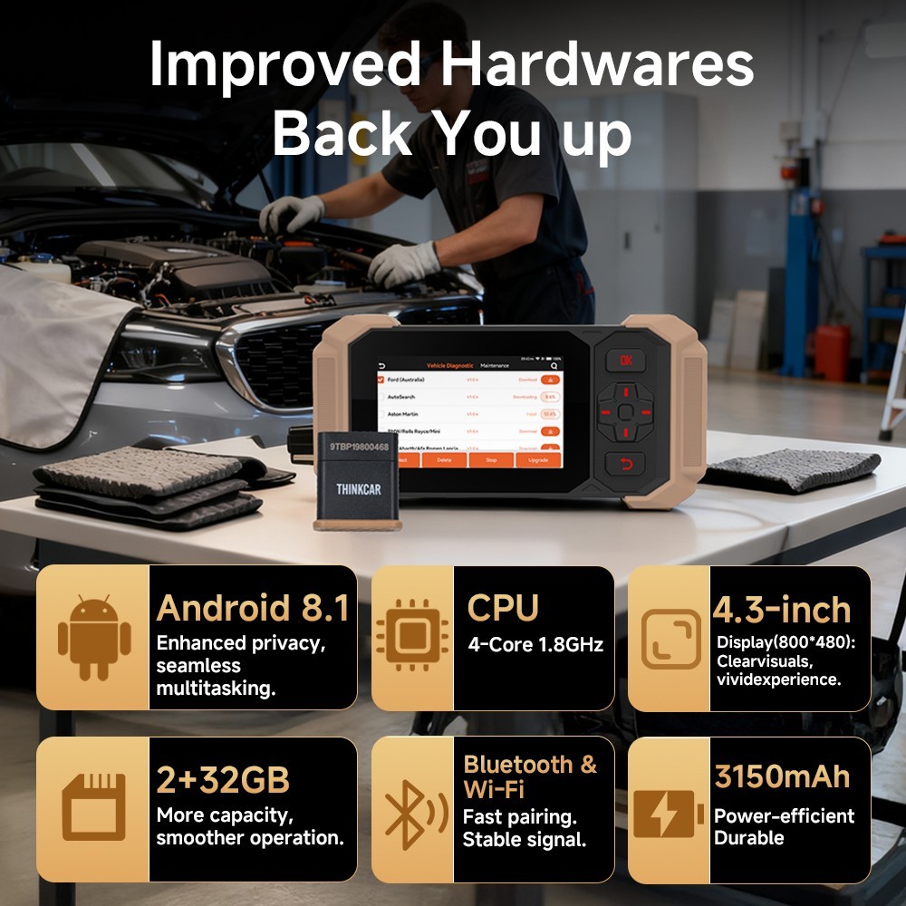 ThinkScan 641 Car Diagnostic Tool OBD2 Scanner Engine ABS SRS Transmission