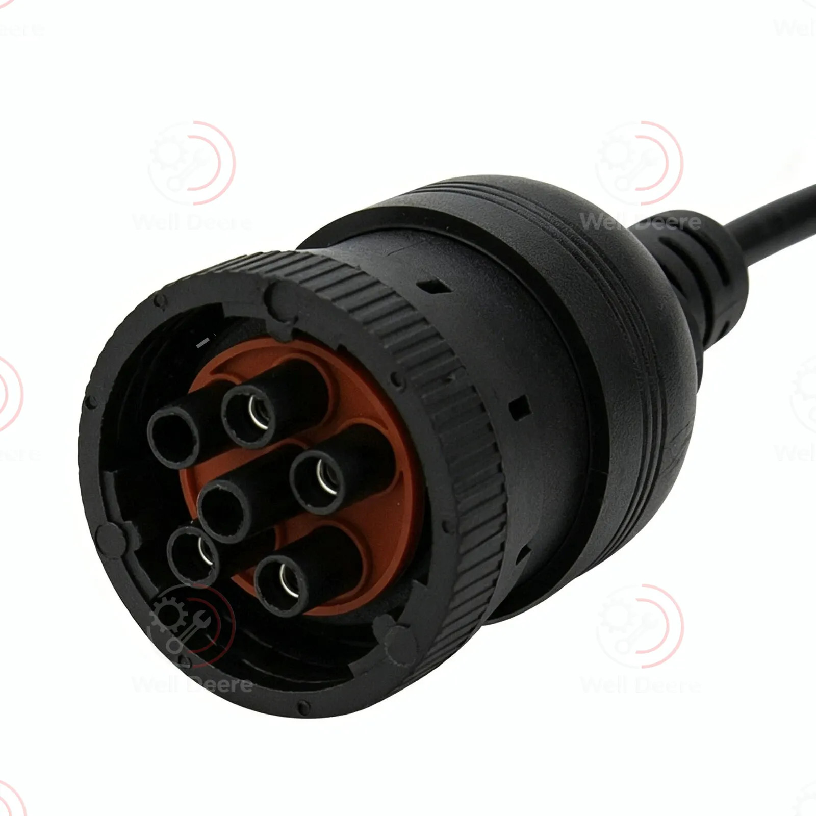 6 Pin J1708 or 9 Pin J1939 to 16 Pin OBD2 OBDII Adapter Cable Heavy Duty Truck