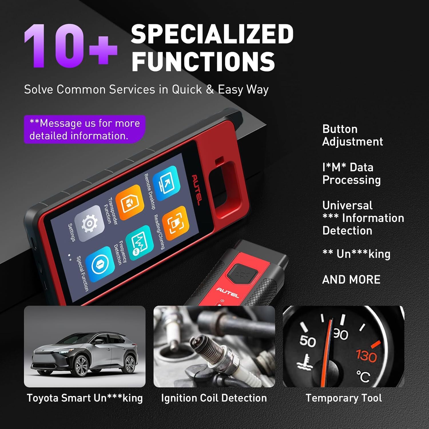2025 Autel MaxiIM KM100 KM100E Key Fob Programming Tool Programmer Immobilizer