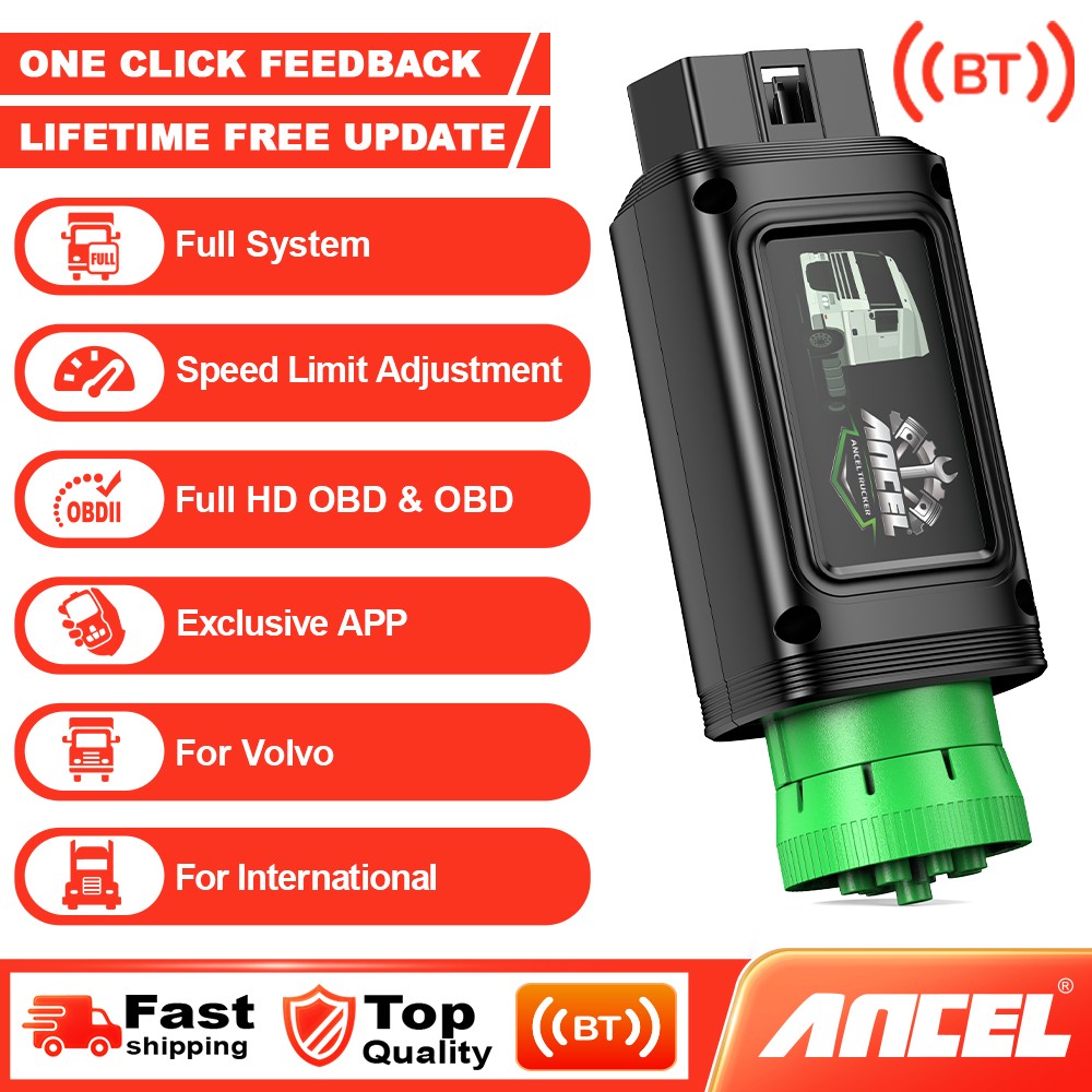 Diesel HDOBD/OBD2 Scanner Diagnostic Tool for Volvo & International Speed Limit