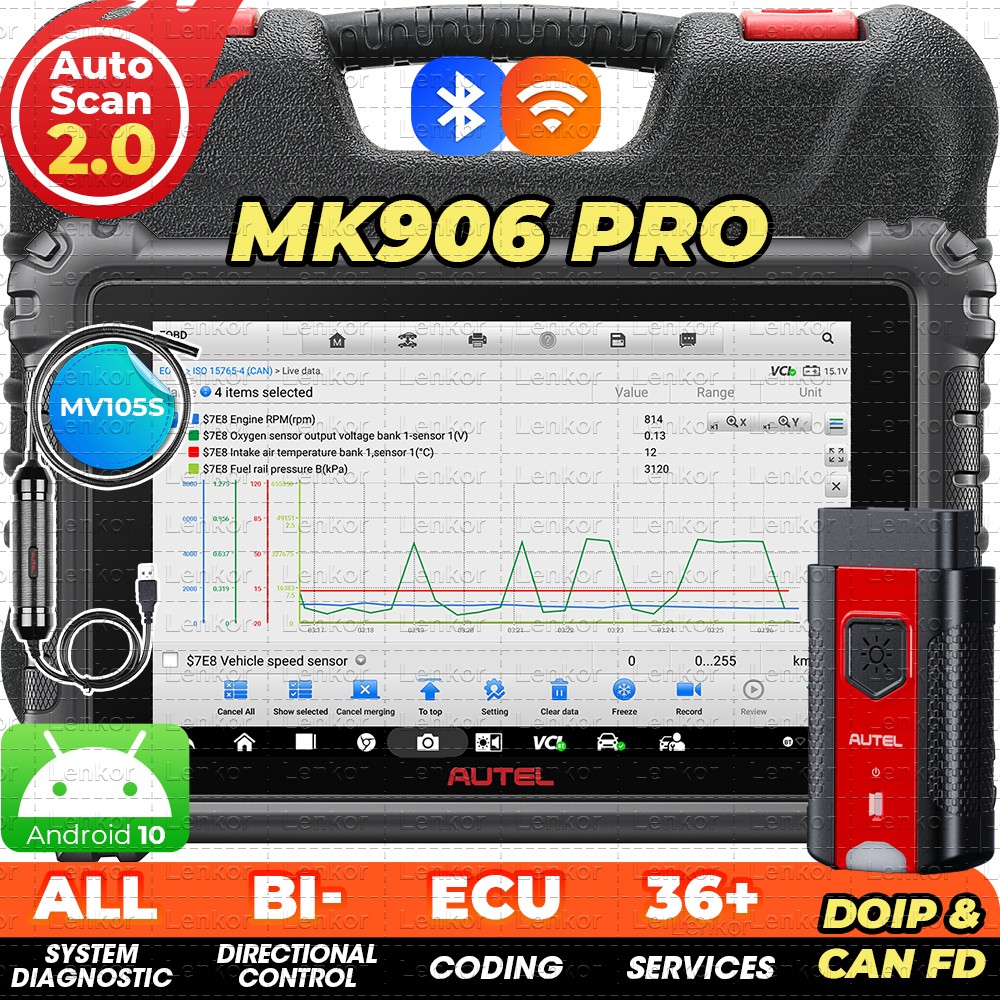 2025 Newest Autel MaxiSys MK906 Pro MS906 PRO Full System Diagnostic Scan Tool
