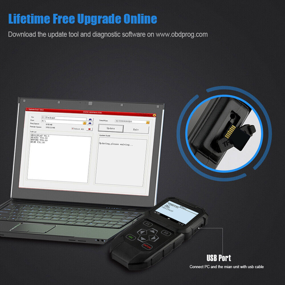 2025 NEWEST!OBDPROG Mileage Odometer Correction Adjust Diagnostic Oil Reset Tool