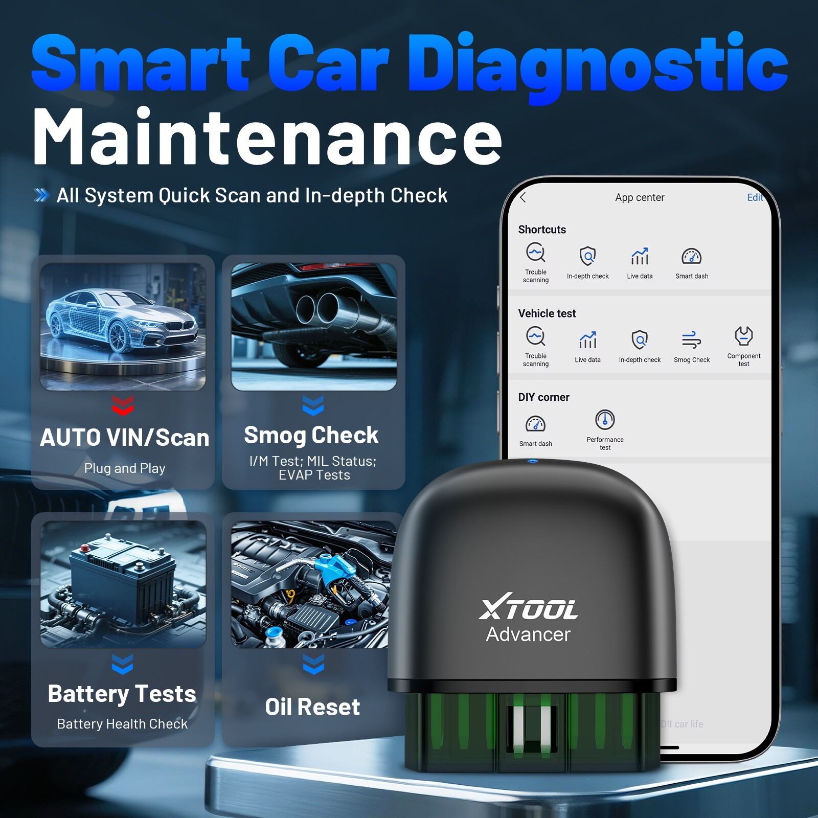 2024 XTOOL AD20 PRO OBD2 Car Diagnostic Code Reader All Systems Scan Oil Reset