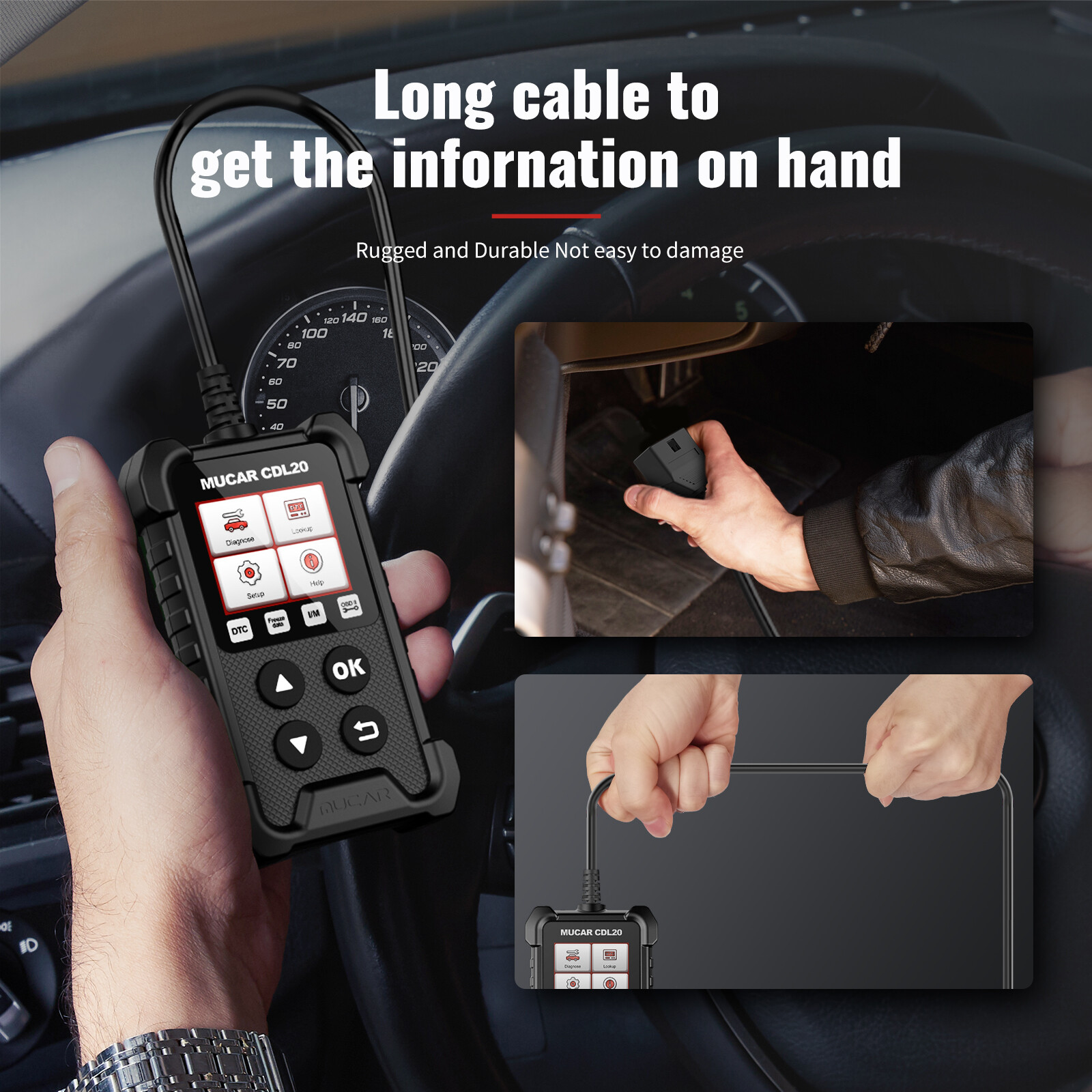 Automotive OBD2 Scanner OBD Code Reader Auto Check Engine Fault Diagnostic Tool