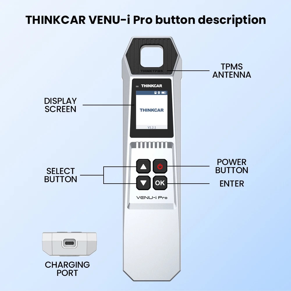 TPMS Relearn Programming Tire Pressure Sensor Activation Reset Diagnostic Tool