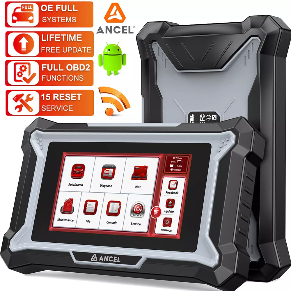 ANCEL DS200 Car All Systems OBD2 Scanner ABS Bleeding SAS Reset Gearbox Relearn