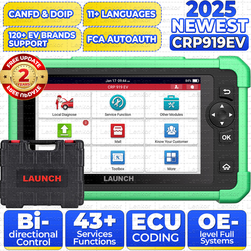 2026 LAUNCH X431 CRP919 EV Electric Car Diagnostic Scanner All System ECU Coding