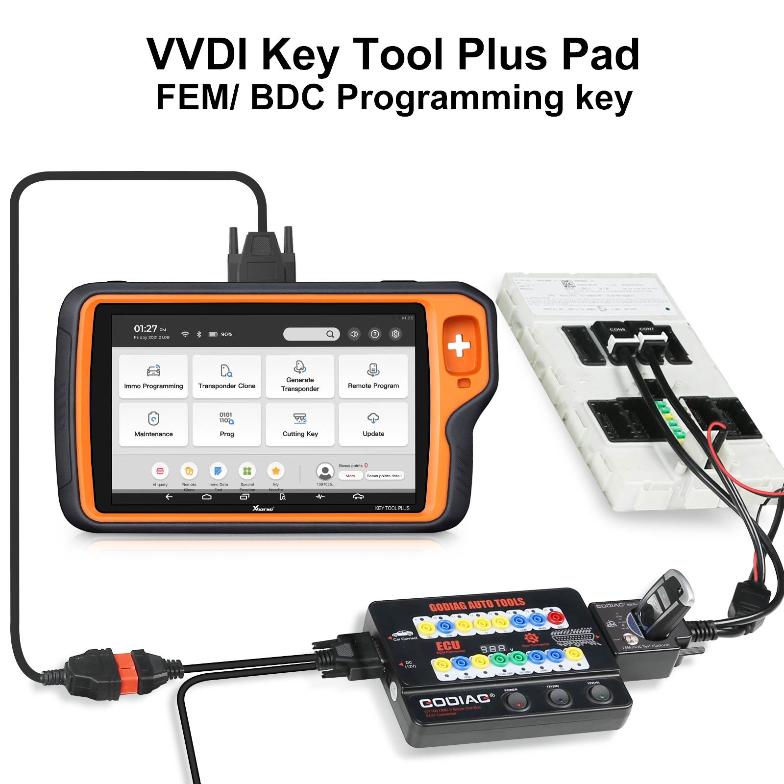 GODIAG Fit For BMW FEM BDC CAS4 CAS4+ Test Platform Work With VVDI2 CGDI IM608