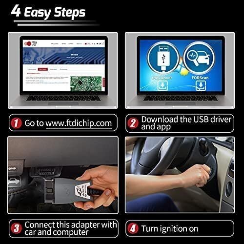 Vgate vLinker FS ELM327 Fit For Ford Mazda HS/MS-CAN OBD2 Car Diagnostic Scanner