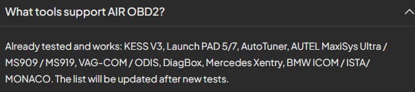 AiR OBd 2: Slave : OBD only with wi-fi
