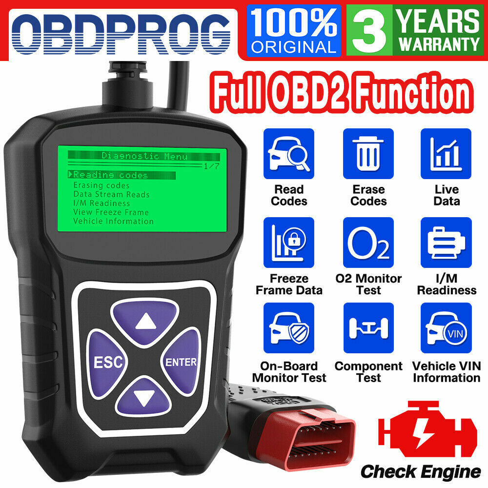 MT100 Universal OBD2 Code Reader Auto Scanner Check Engine Light Diagnostic Tool