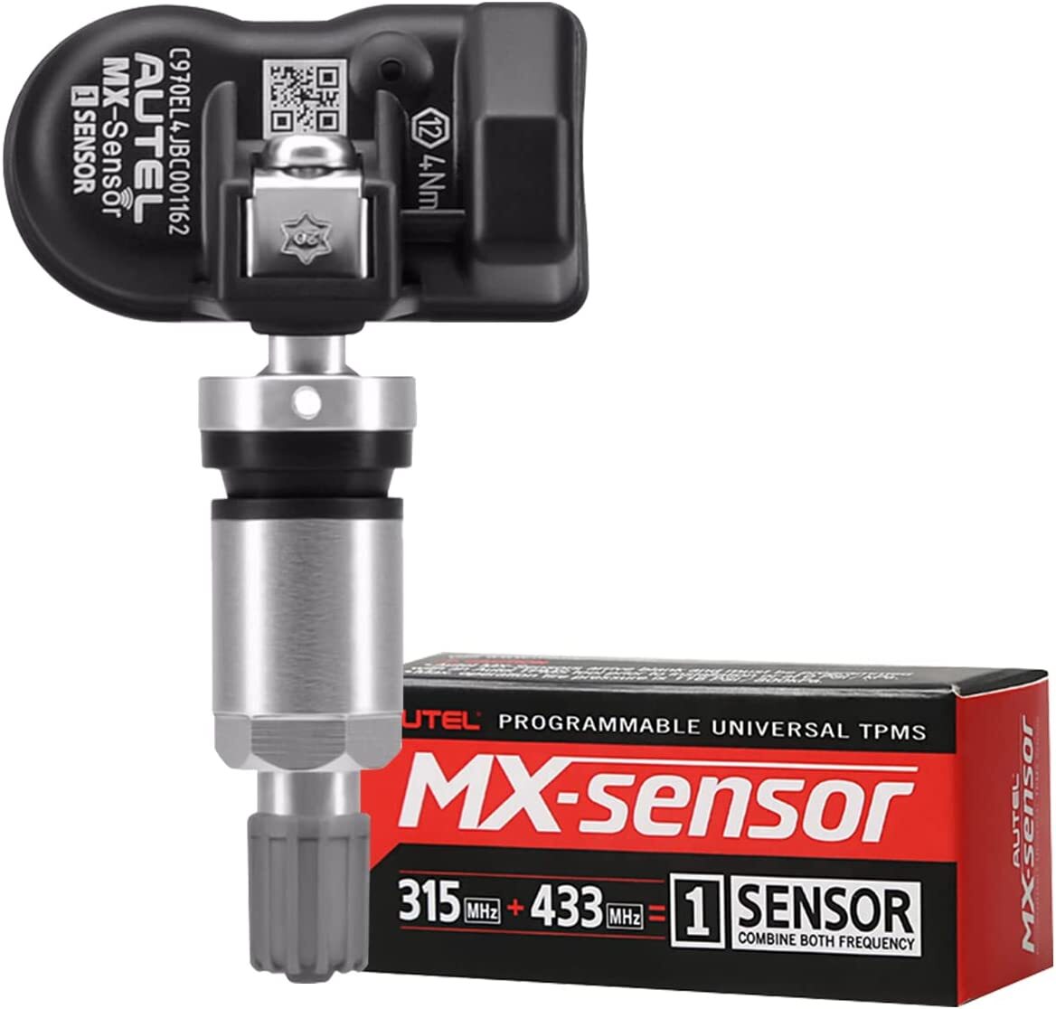 4 PACK Autel TPMS MX-Sensor 315MHz&433MHz 2in1 Auto Tire Pressure Sensor Metal