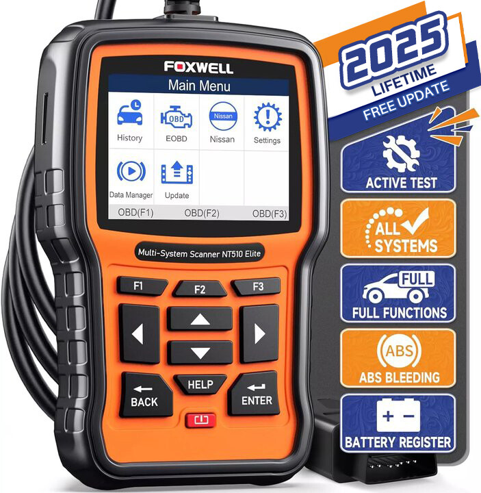 Foxwell NT510 Elite For Subaru Bidirectional Car OBD2 Scanner Diagnostic Tool