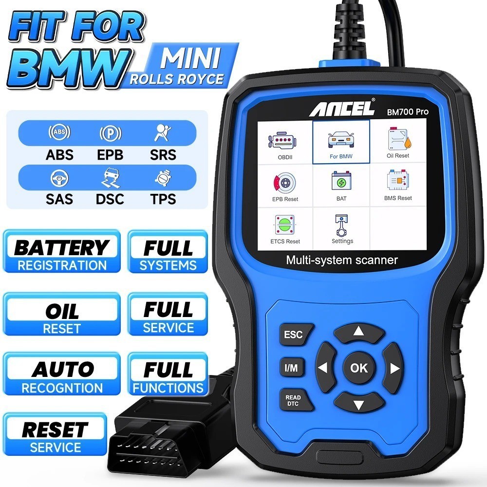 ANCEL BM700 Fit For BMW OBD2 Scanner Code Reader All Systems DPF Diagnostic Tool