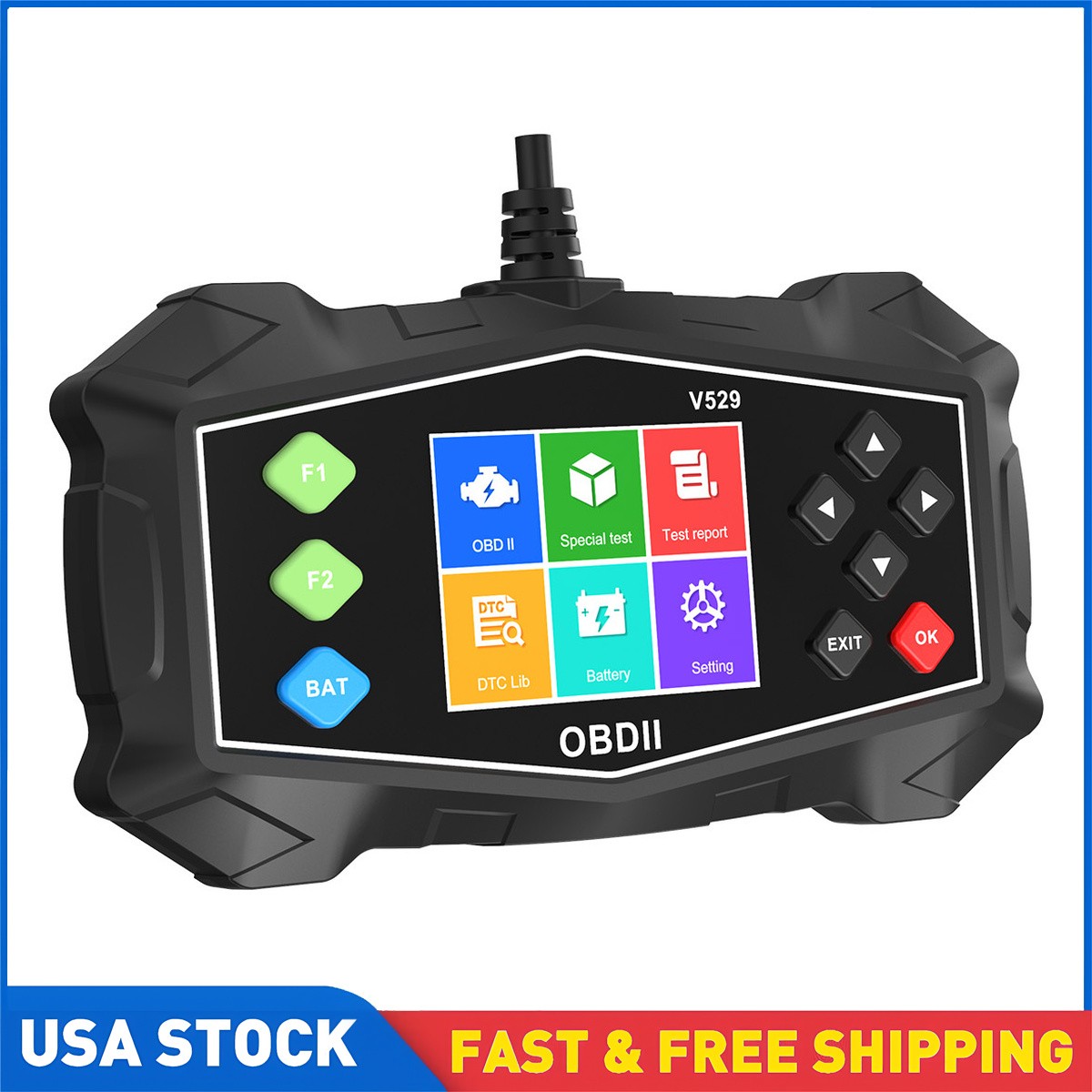 Car OBD2 Scanner Data Stream Mode 6 Mode 8 Freeze CHECK ENGINE LIGHT I/M