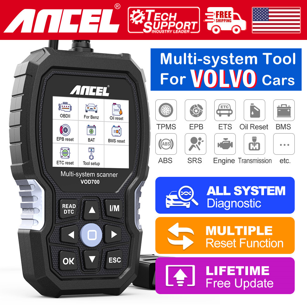 Fit For VOLVO Car Scanner OBD2 Diagnostic Tool All System EPB Reset ABS Bleeding