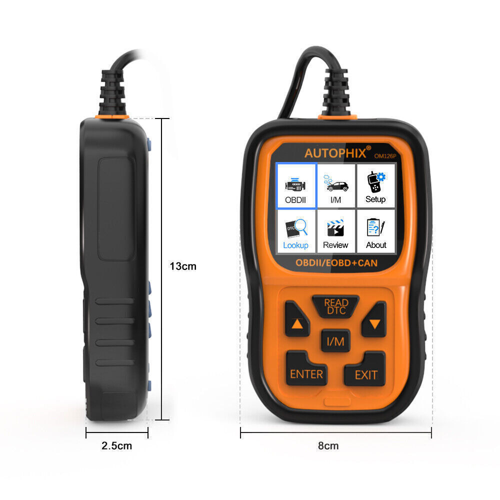 AUTOPHIX OM126P OBD2 Scanner Car Check Engine Fault Diagnostic Tool Live Data