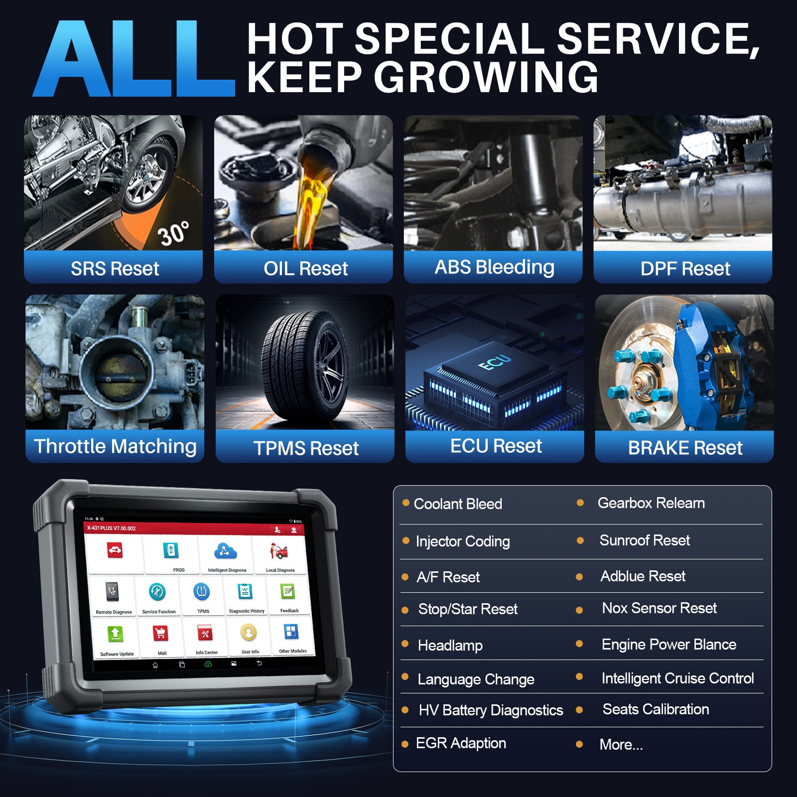 Launch X431 IMMO PLUS PRO 5 Key Programming Tool Full System Diagnostic Scanner