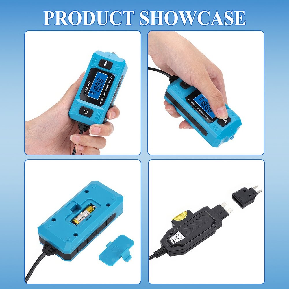 Car Circuit Tester Current Test Fuse Diagnostic Tool Range 0.01~19.99A Detector