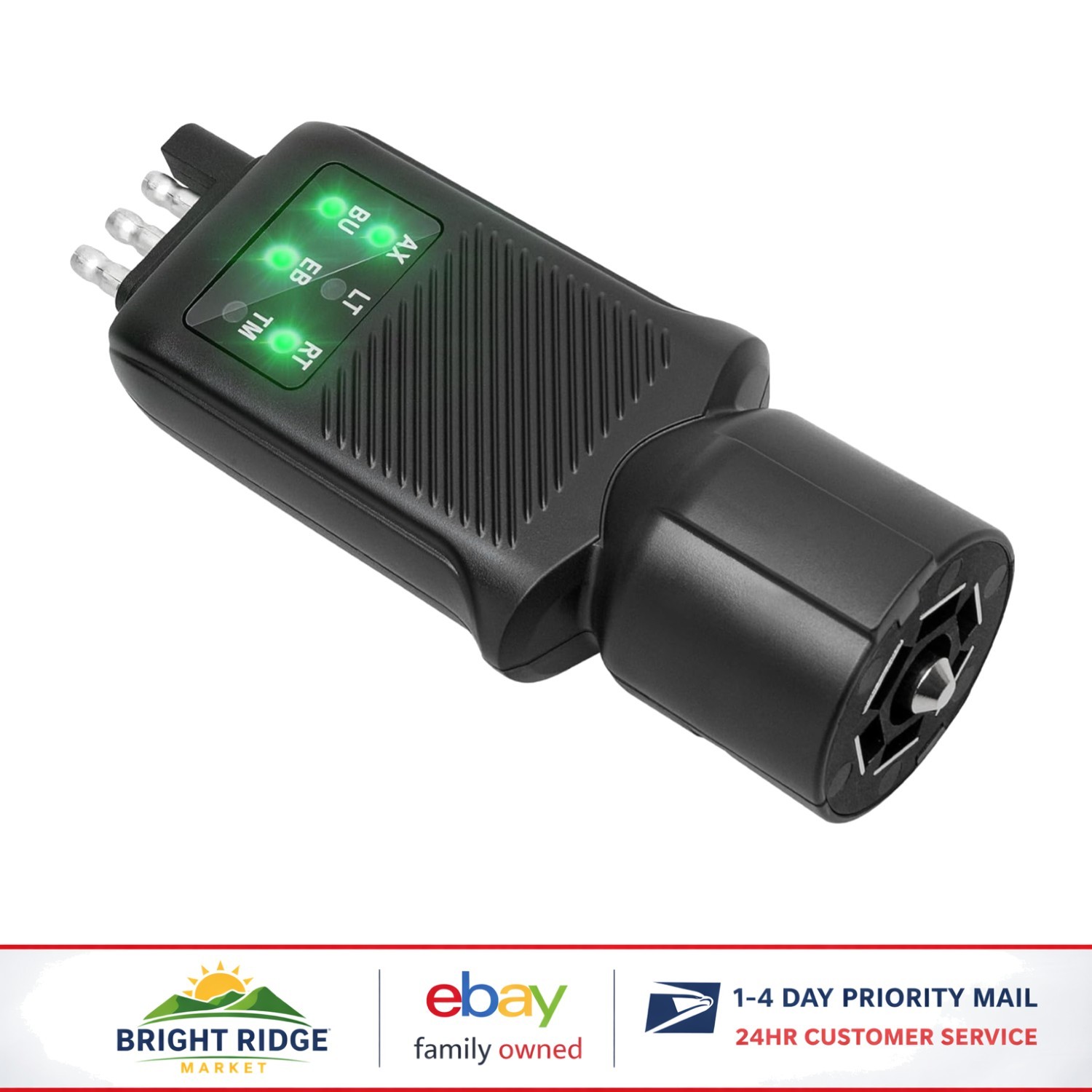 Versatile Trailer Tester for Boats, RVs, and Trucks with LED Light Functions