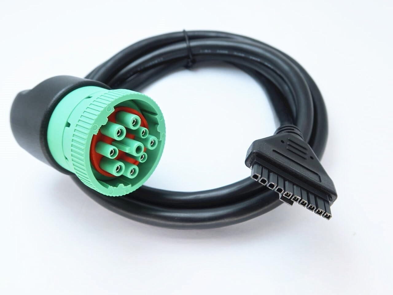 9-Pin J1939 to 10-Pin Cable PT30 ELD ECM Truck Freightliner Kenworth DOT