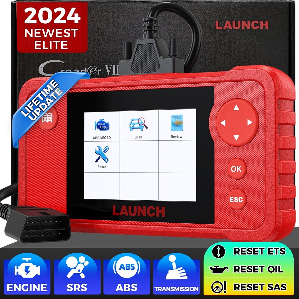 2024 LAUNCH Creader VII+2.0 CRP123 V2.0 Diagnostic Scanner ABS SRS Code Reader