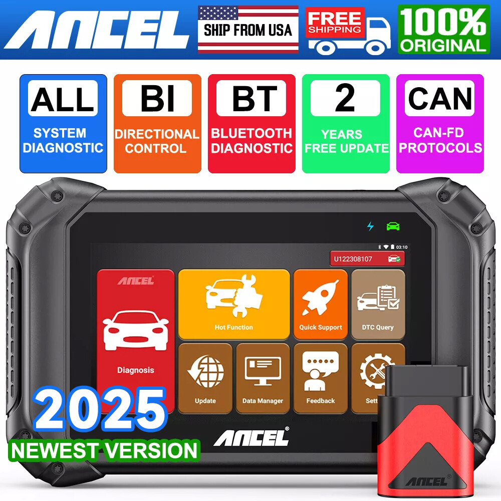 ANCEL V5BT OBD2 Scanner All System Diagnostic ABS Bleeding BMS EPB Oil DPF Reset