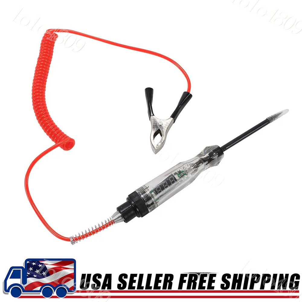 Car Circuit Tester Pen Auto Fuse Test Probe Light Tool For 12V 24V DC Voltage