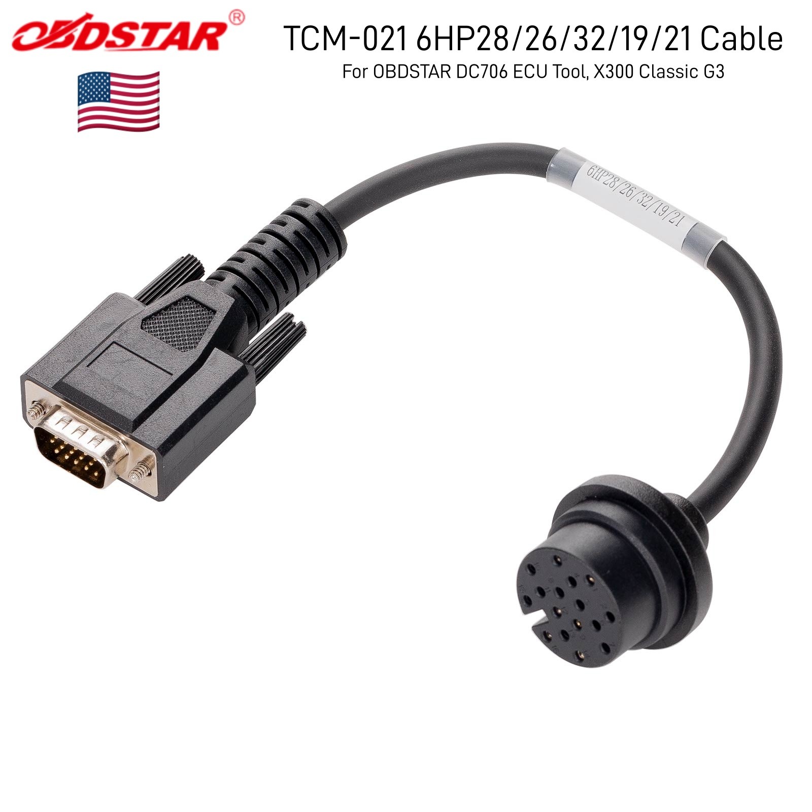 OBDSTAR TCM-021 6HP28/26/32/19/21 Cable Work with OBDSTAR DC706/ X300 Classic G3