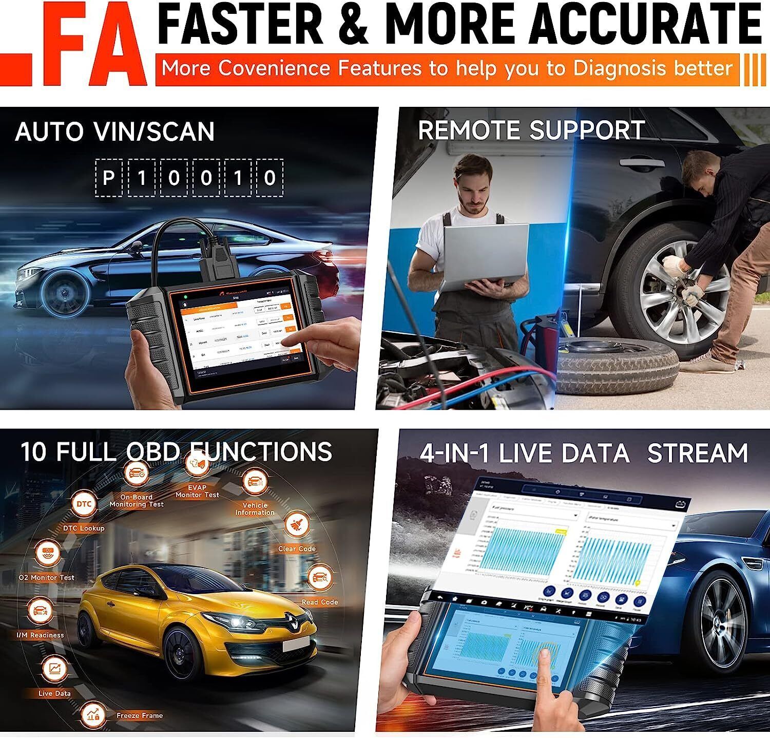 FOXWELL NT710 All System Bidirectional For Volvo Active Test ECU Coding Tool