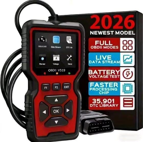 2026 V519 OBD2 Scanner Professional Car Diagnostic Tool Check Engine Code Reader