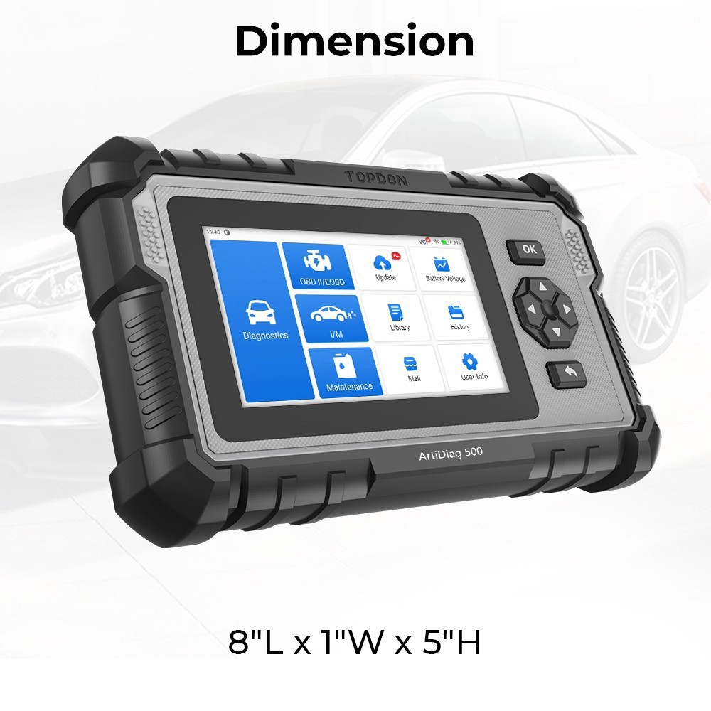 TOPDON AD500 OBD2 Scanner for SRS ABS ENGINE Transmission Free Update for Life