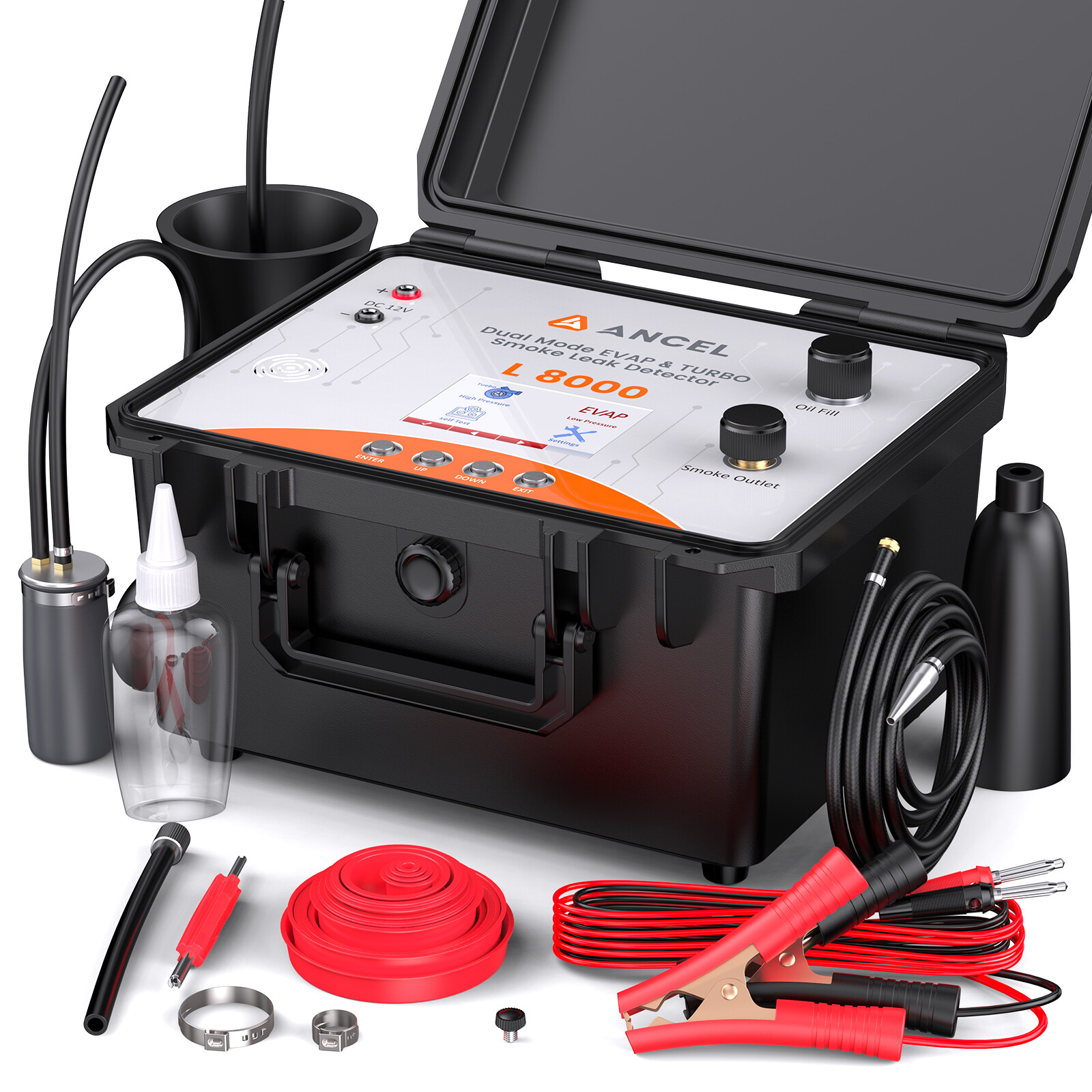 Automotive Smoke Machine Dual Mode Diagnostic Leak Tester EVAP & Turbo System