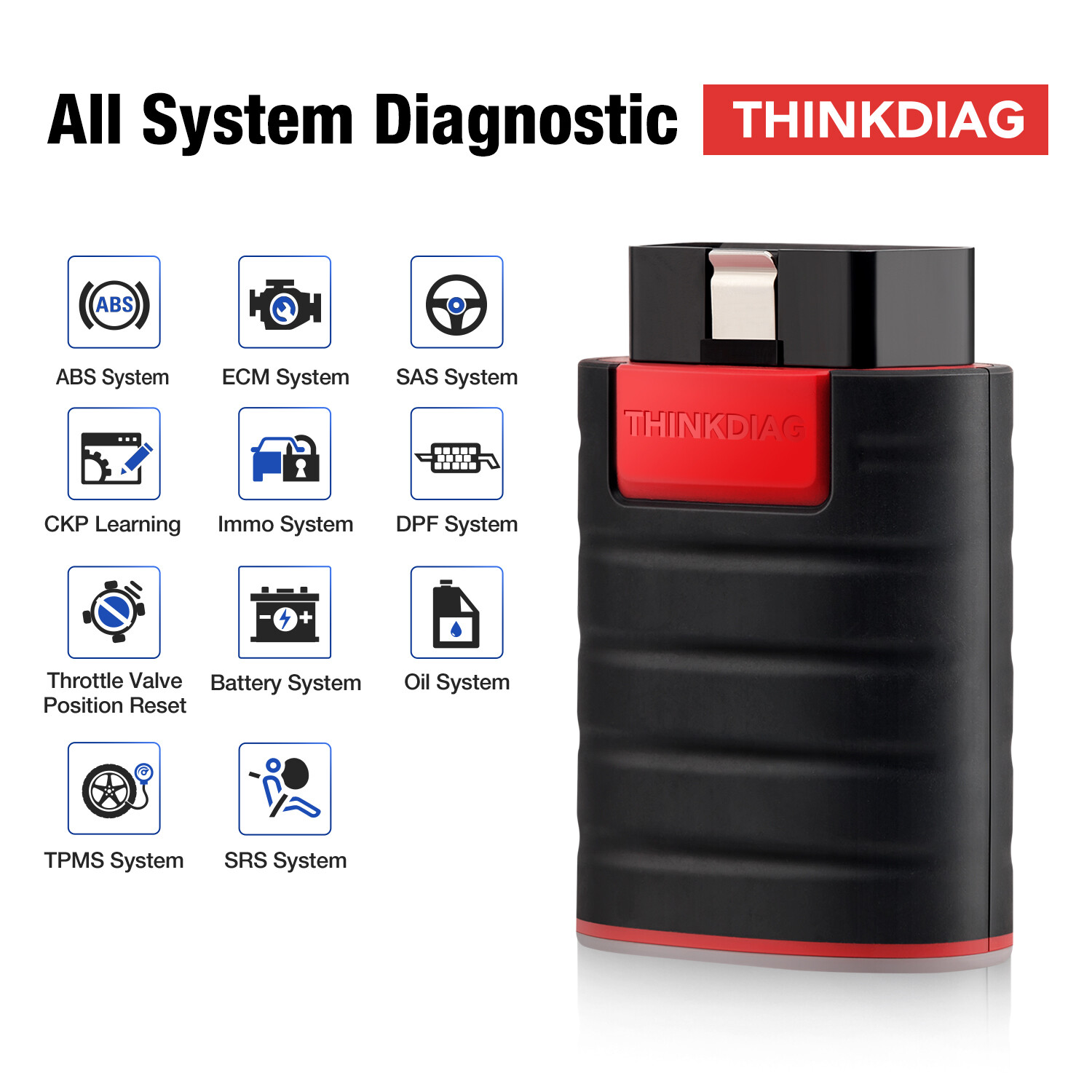 2024 Old Boot THINKDIAG Bidirectional Diagnostic Tool Full Software OBD2 Scanner