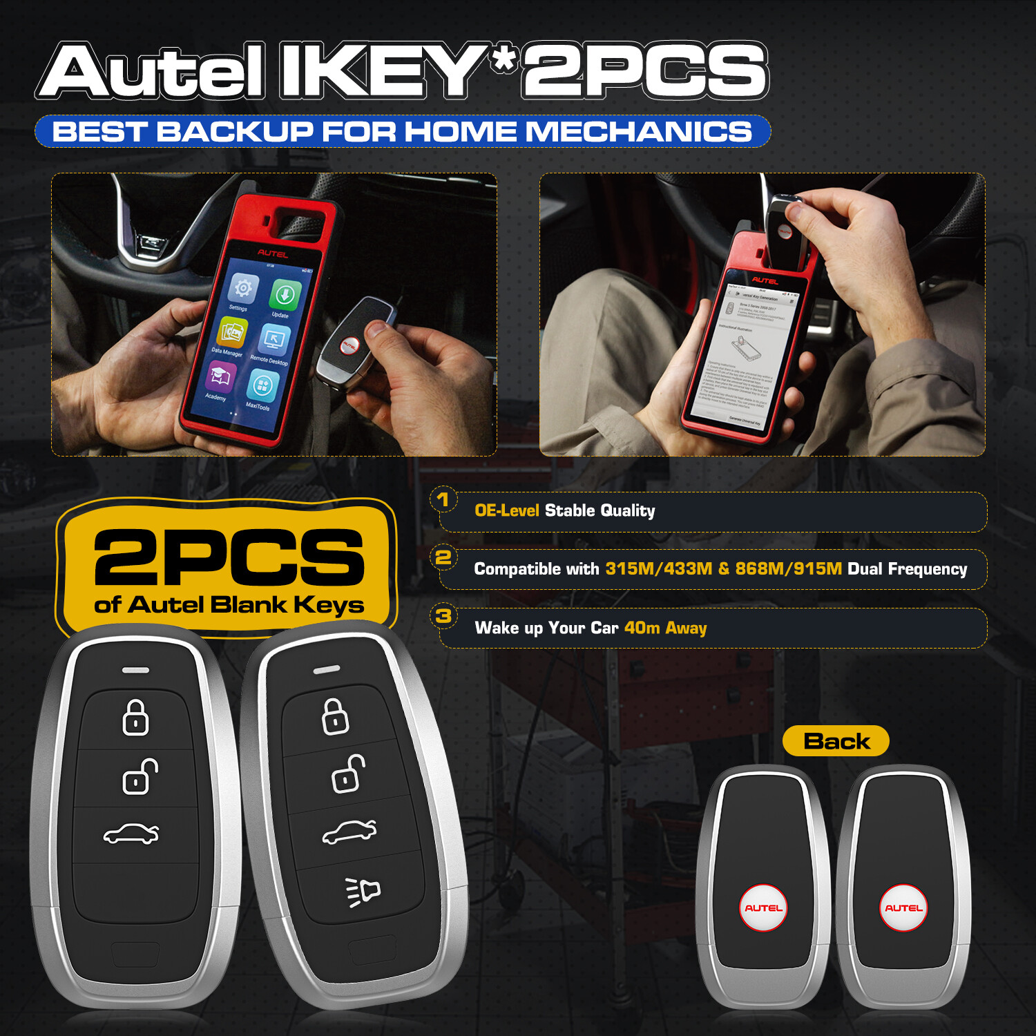 2025 Autel MaxiIM KM100 KM100X Key Fob Programming Tool Programmer Immobilizer