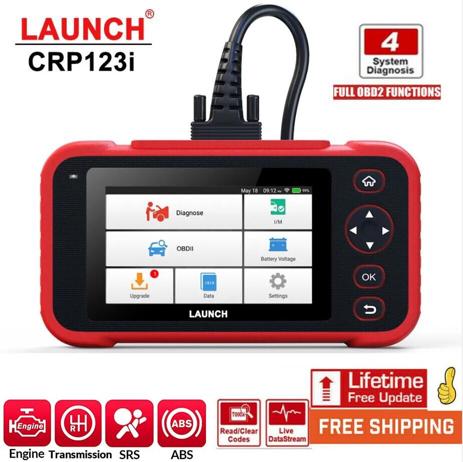 LAUNCH CRP123i Car OBD2 Scanner Code Reader Check Engine ABS SRS Diagnostic Tool