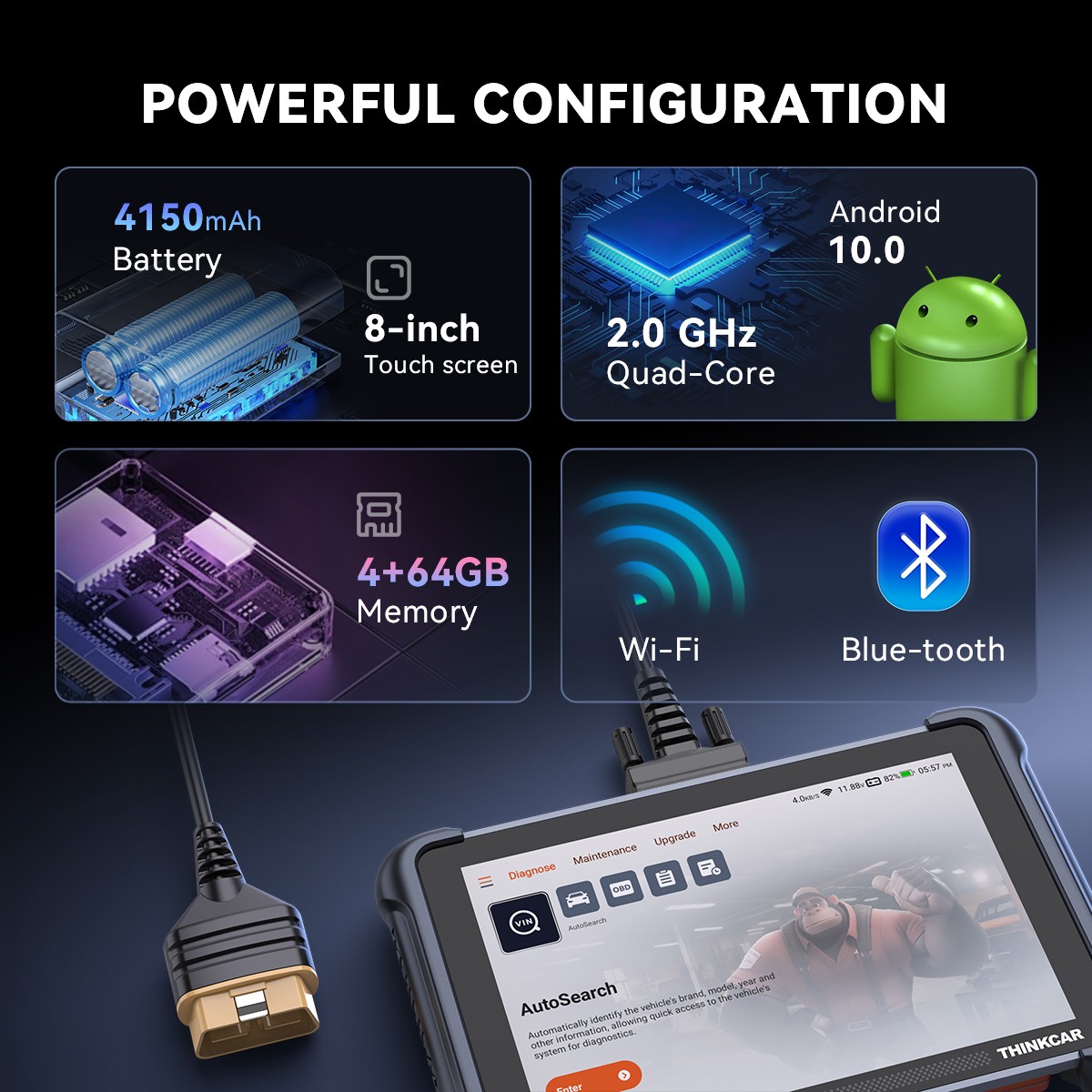 ThinkScan 689 NEW ALL System Bidirectional OBD2 Diagnostic Scanner 34+ Service