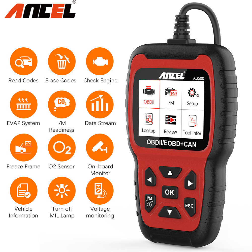 Automotive EOBD OBD2 Scanner Check Engine Light Car Diagnostic Tool Code Reader