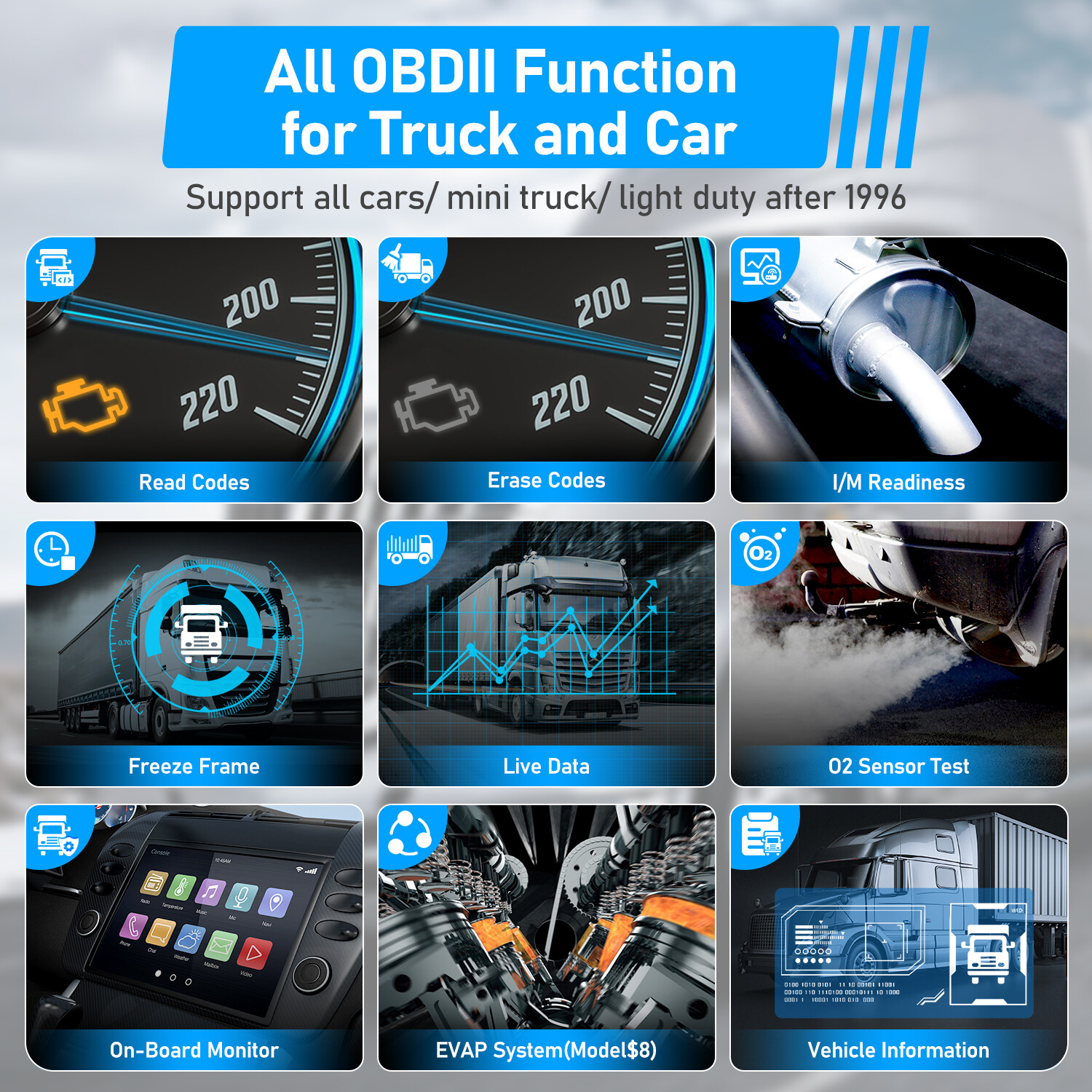 NEXAS NL102P Heavy Duty Truck HD OBD2 Scan Tool All System Diagnostic Scanner