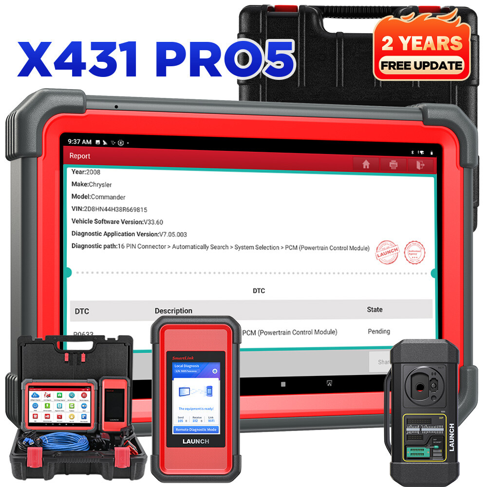 2026 LAUNCH X431 PRO 5 PAD V+ Car Diagnostic Scanner Tool Programming Key Coding
