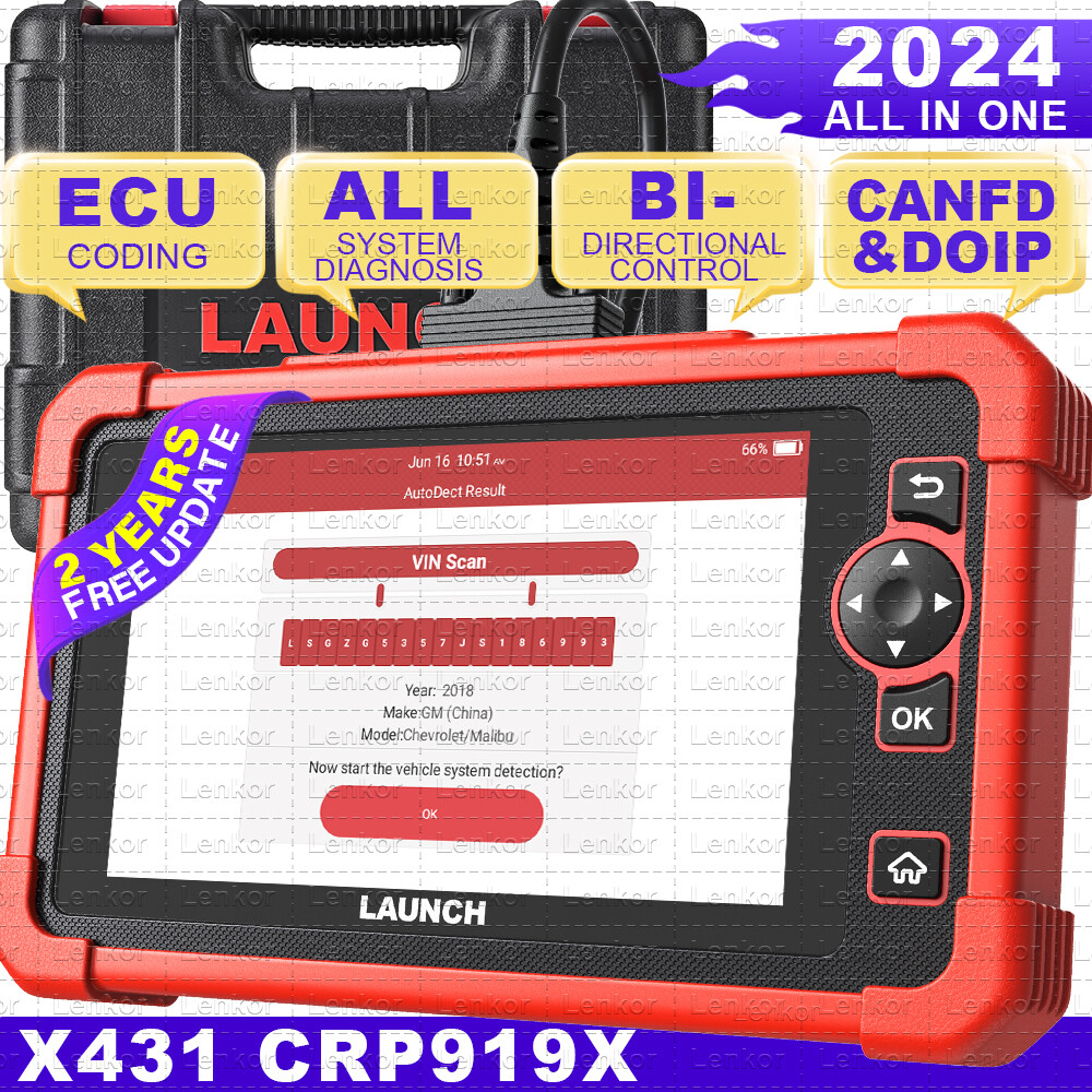 LAUNCH CRP919X Auto OBD2 Bidirectional Scanner Full System Diagnostic Key Coding