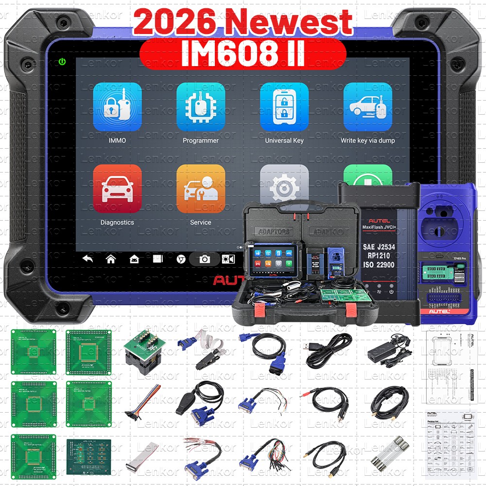 Autel MaxiIM IM608 PRO II IMMO Key Fob Programming Tool ECU Coding Bidirectional