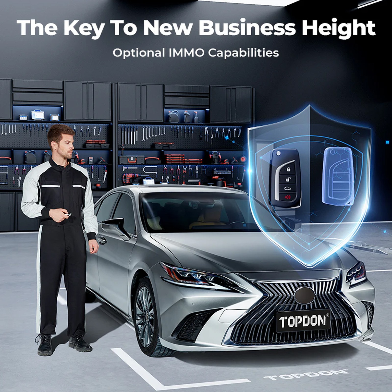 TOPDON TopScan Master Scanner tool 10 OBD2 Test Modes DoIP 1 Year Free Upgrade