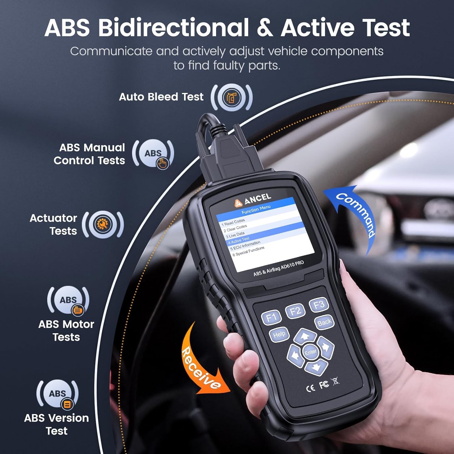NL100 Car OBD2 Scanner Code Reader Check Engine Auto Battery Health Diagnostic