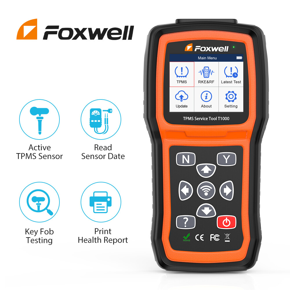 FOXWELL TPMS Programming Key FOB Tire Pressure Sensor Reset Active Scanner Tool